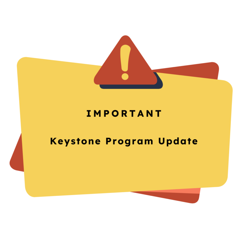 Image That Says Important - Keystone Program Information